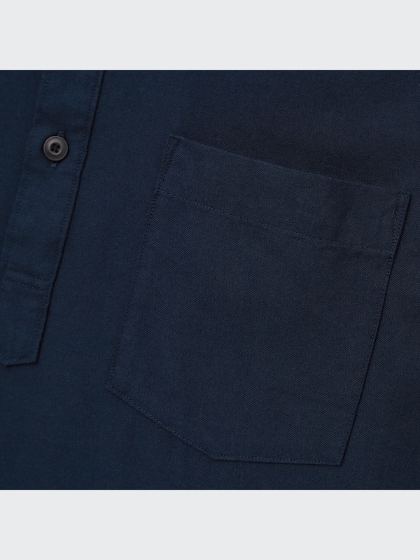 Soft Twill Pullover Long-Sleeve Shirt