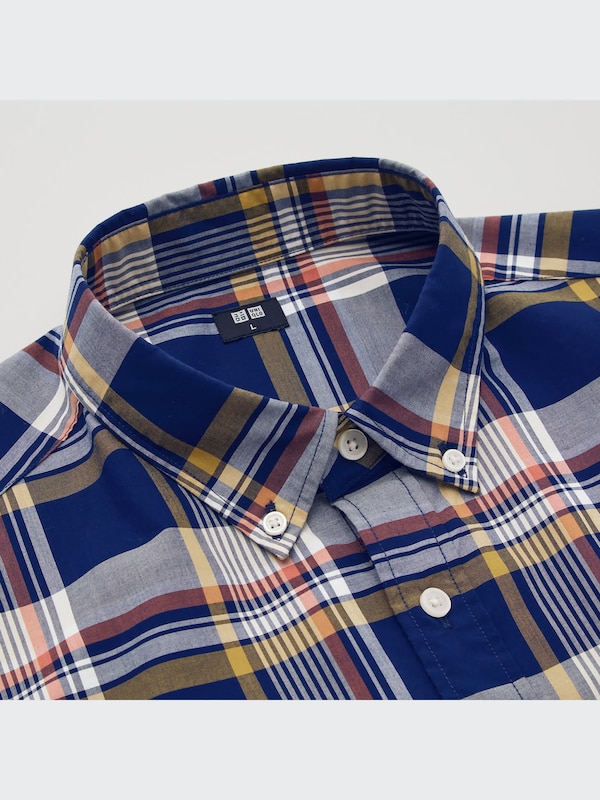 Extra Fine Cotton Broadcloth Short-Sleeve Shirt