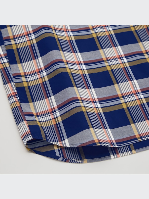 Extra Fine Cotton Broadcloth Short-Sleeve Shirt