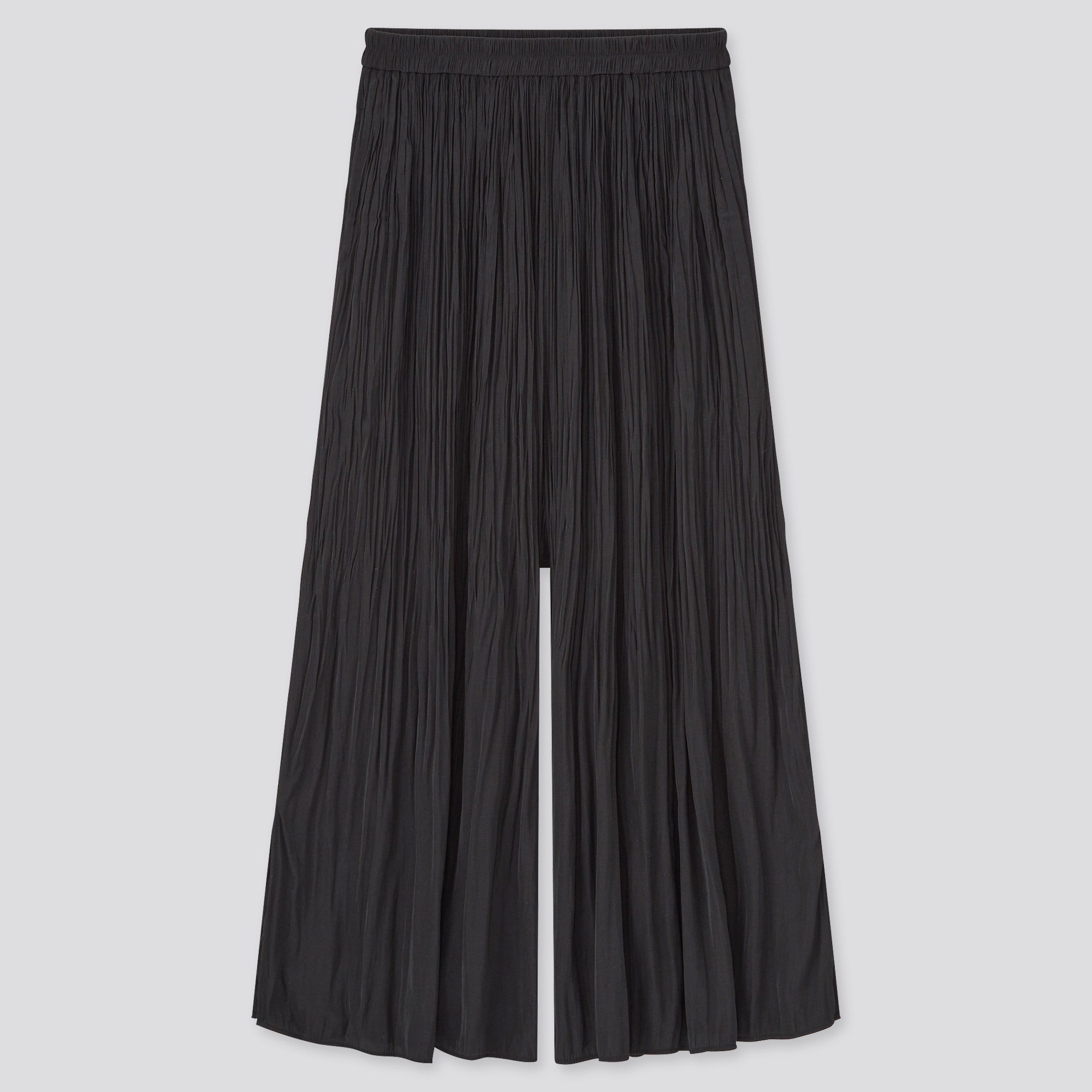 uniqlo satin jersey wide straight pants