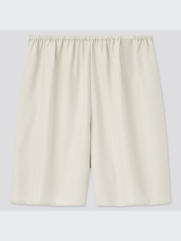 Satin Washed Skirt Pants