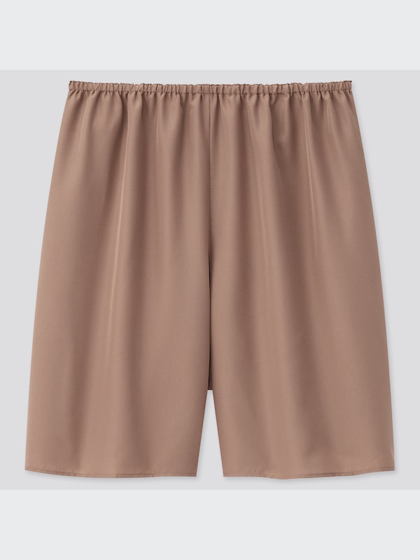 Satin Washed Skirt Pants