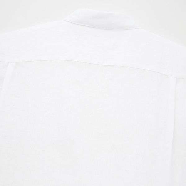 Premium Linen Long-Sleeve Popover Shirt | UNIQLO US