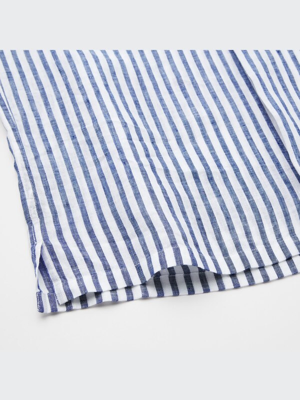 Premium Linen Long-Sleeve Pullover Shirt