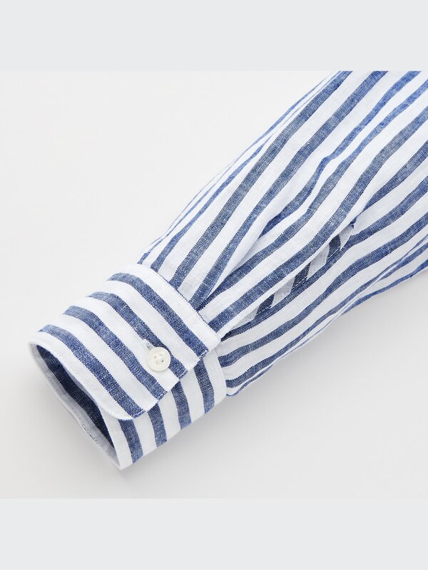 Premium Linen Long-Sleeve Pullover Shirt