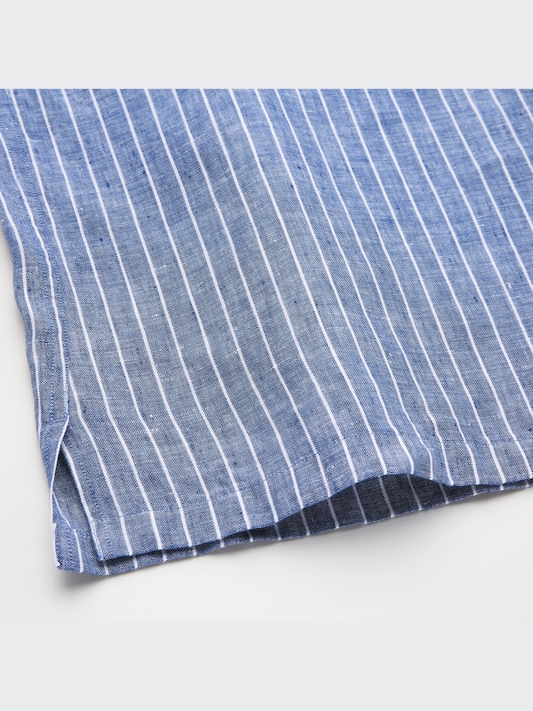 Premium Linen Long-Sleeve Pullover Shirt