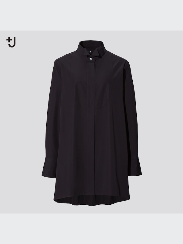 +J SUPIMA COTTON LONG SLEEVE LONG SHIRT