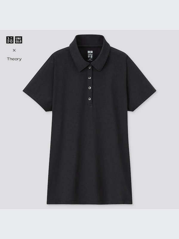AIRism A-Line Short-Sleeve Polo Shirt (Theory)