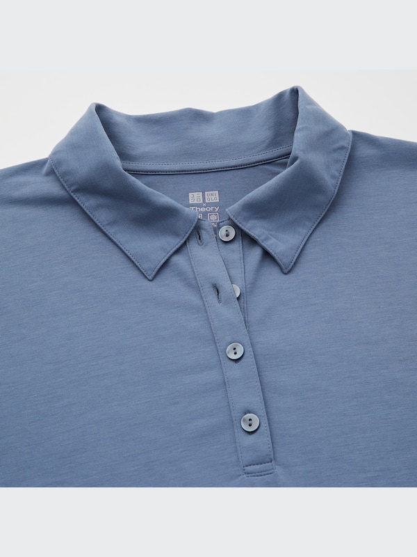 AIRism A-Line Short-Sleeve Polo Shirt (Theory)