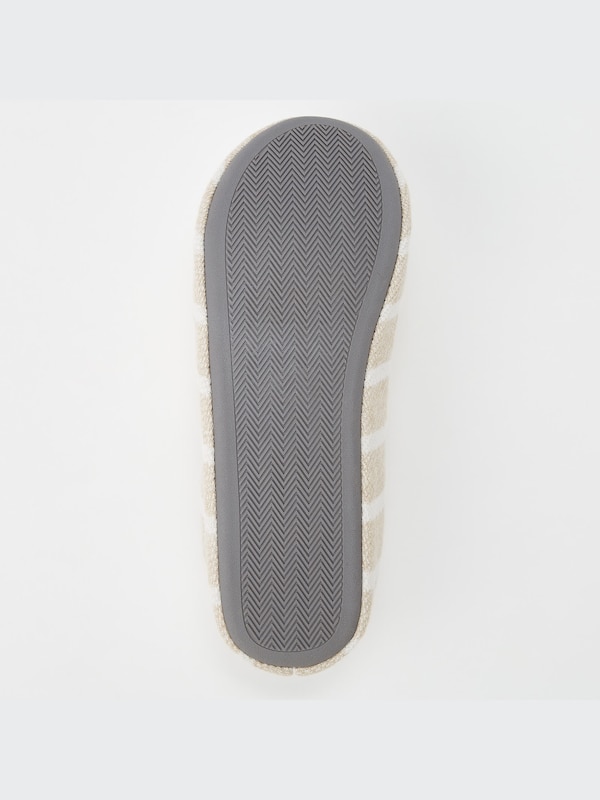 Striped Rubber-Soled Slippers