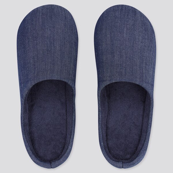 Denim Rubber-Soled Slippers | UNIQLO US