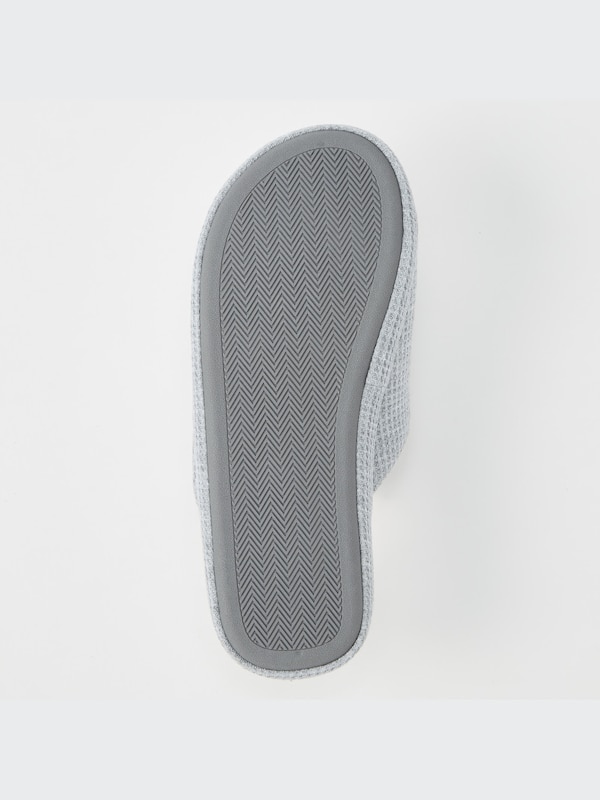 Waffle Open-Toe Slippers