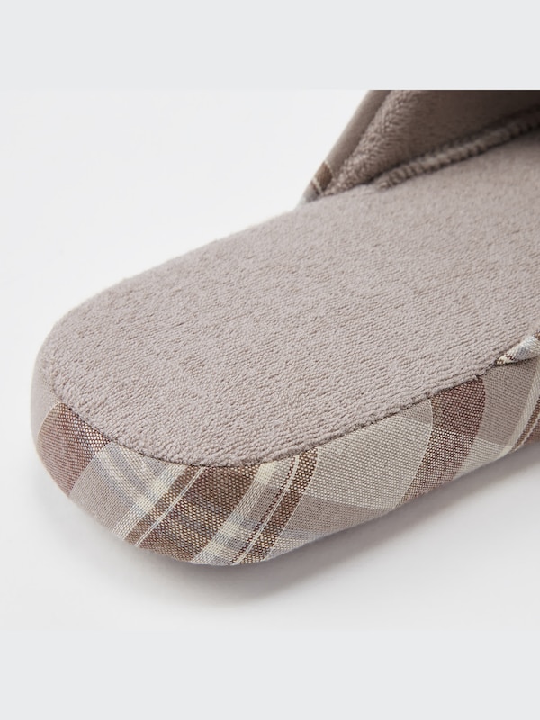Linen Open-Toe Rubber-Soled Slippers