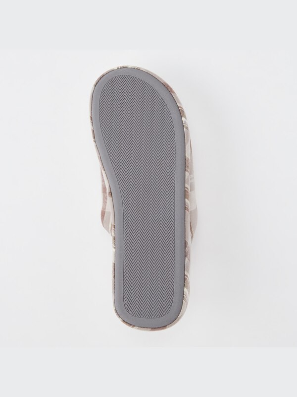 Linen Open-Toe Rubber-Soled Slippers