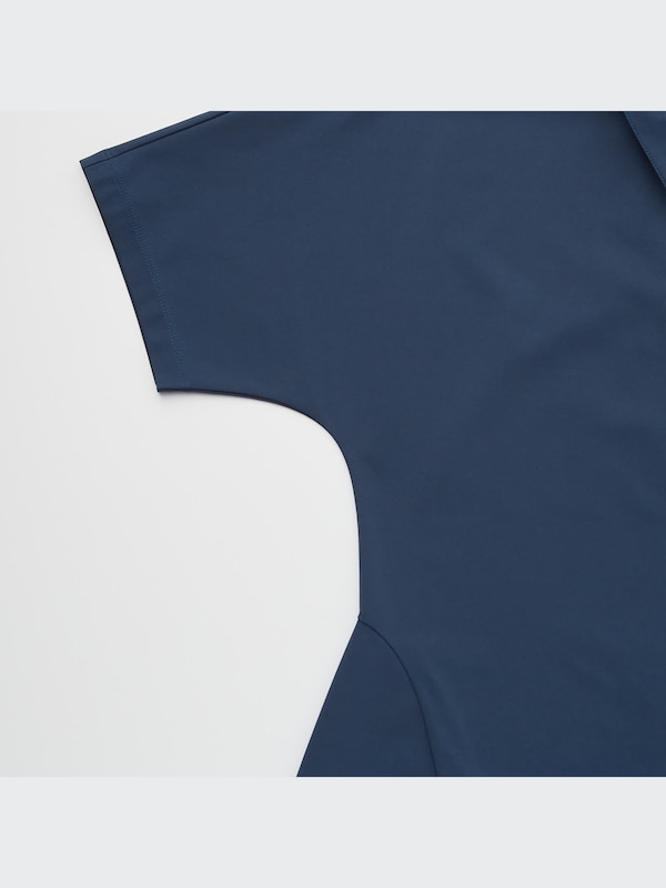 Ultra Stretch Short-Sleeve Polo Dress (Theory)
