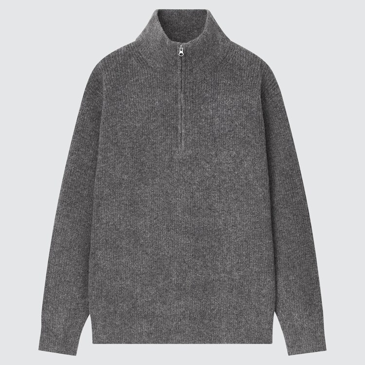 Souffle Yarn HalfZip LongSleeve Sweater UNIQLO US