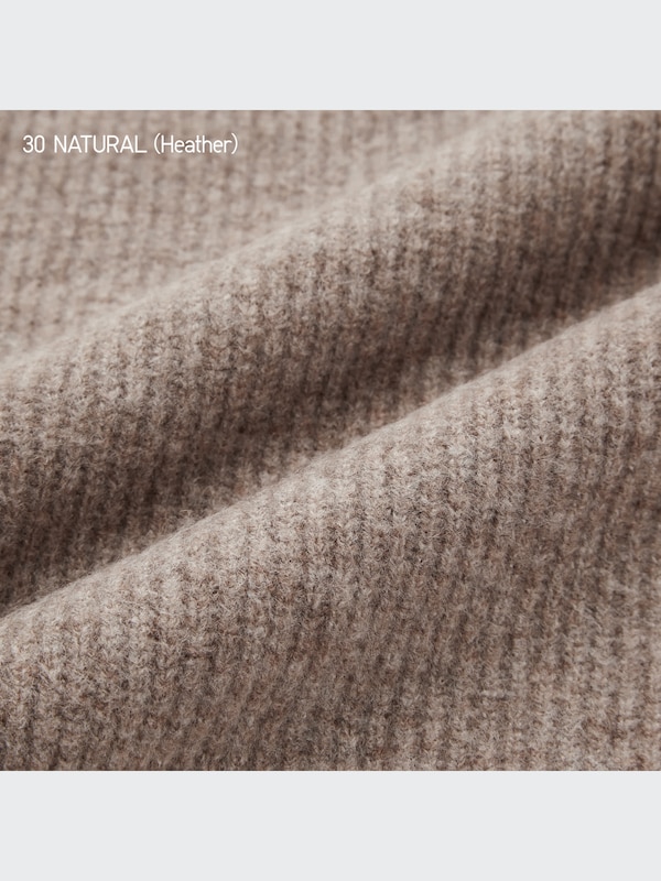 Souffle Yarn Half-Zip Long-Sleeve Sweater