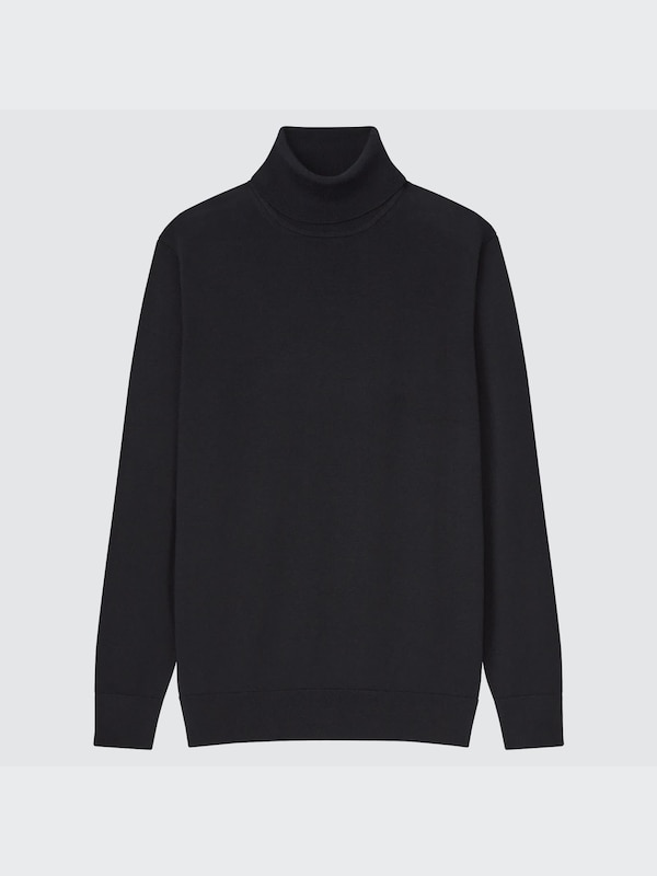 Extra fine merino turtleneck L/S sweater
