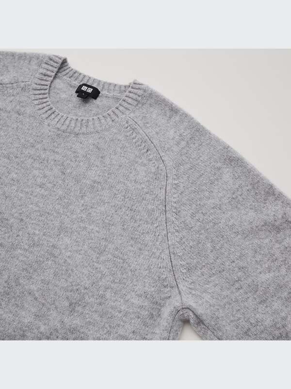 Premium Lambswool Crew Neck Long-Sleeve Sweater