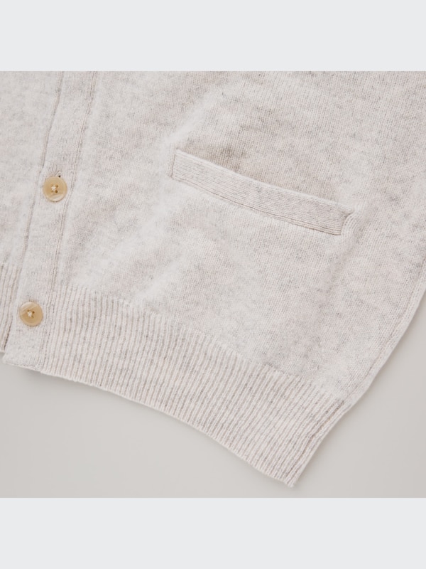 Premium Lambswool V-Neck Long-Sleeve Cardigan