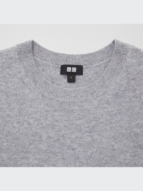 Cashmere Crew Neck Long-Sleeve Sweater