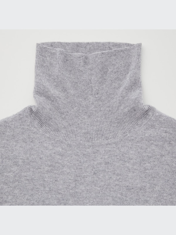 Cashmere Turtleneck Long-Sleeve Sweater