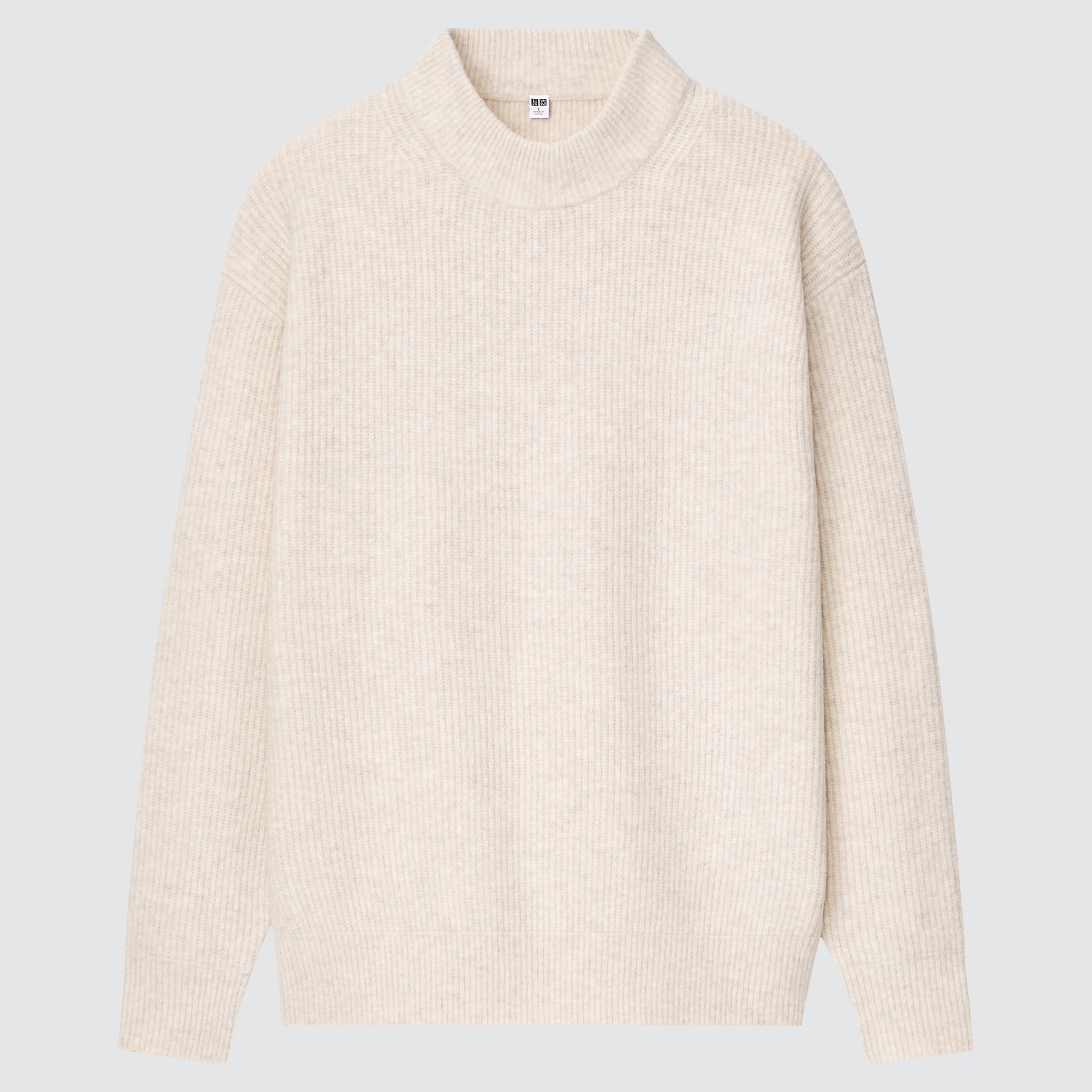 Souffle Yarn Mock Neck Long Sleeve Sweater UNIQLO US