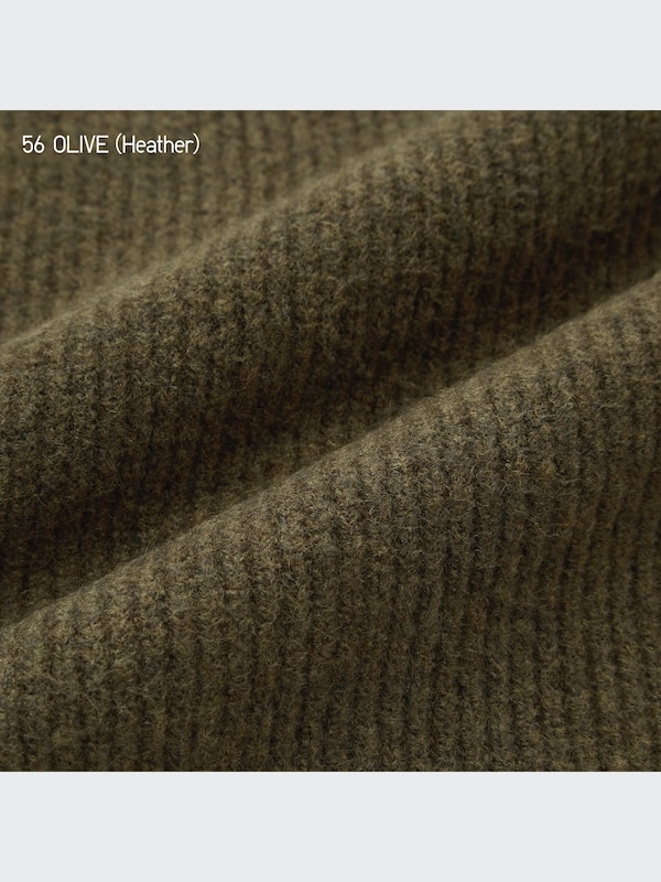 Souffle Yarn Mock Neck Long-Sleeve Sweater