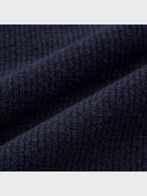 Souffle Yarn Mock Neck Long-Sleeve Sweater