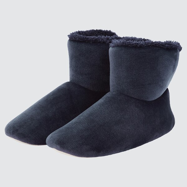 Fleece Velour Boot Slippers | UNIQLO US