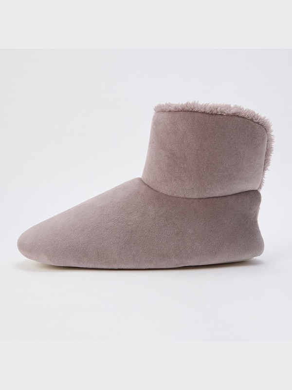 Fleece Velour Boot Slippers