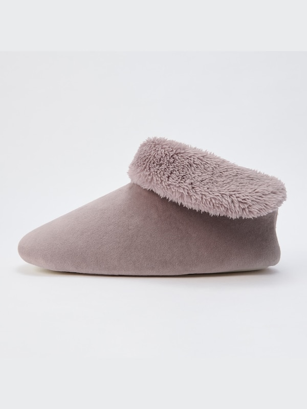 Fleece Velour Boot Slippers