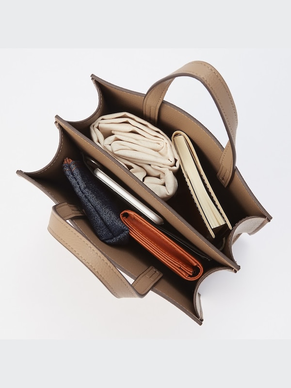 Faux-Leather Square Shoulder Bag