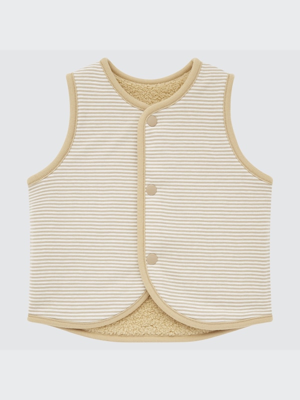 Pile-Lined Reversible Fleece Vest