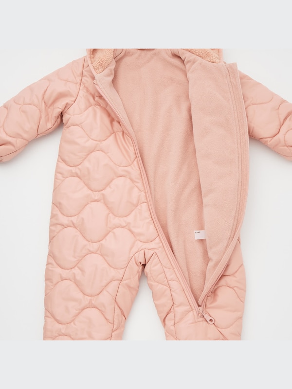Warm Padded Long-Sleeve One-Piece Outfit