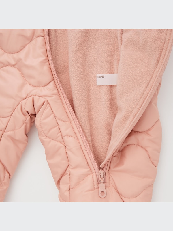 Warm Padded Long-Sleeve One-Piece Outfit