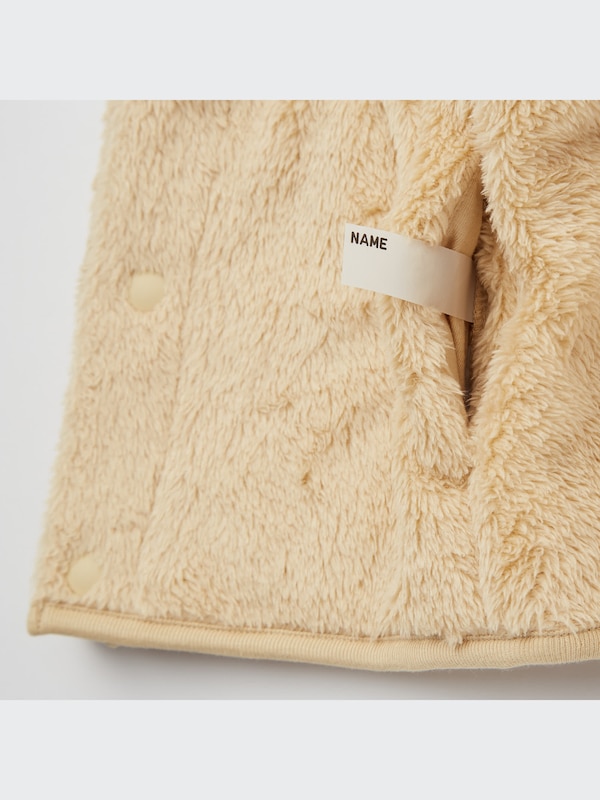 Fluffy Yarn Fleece Reversible Vest