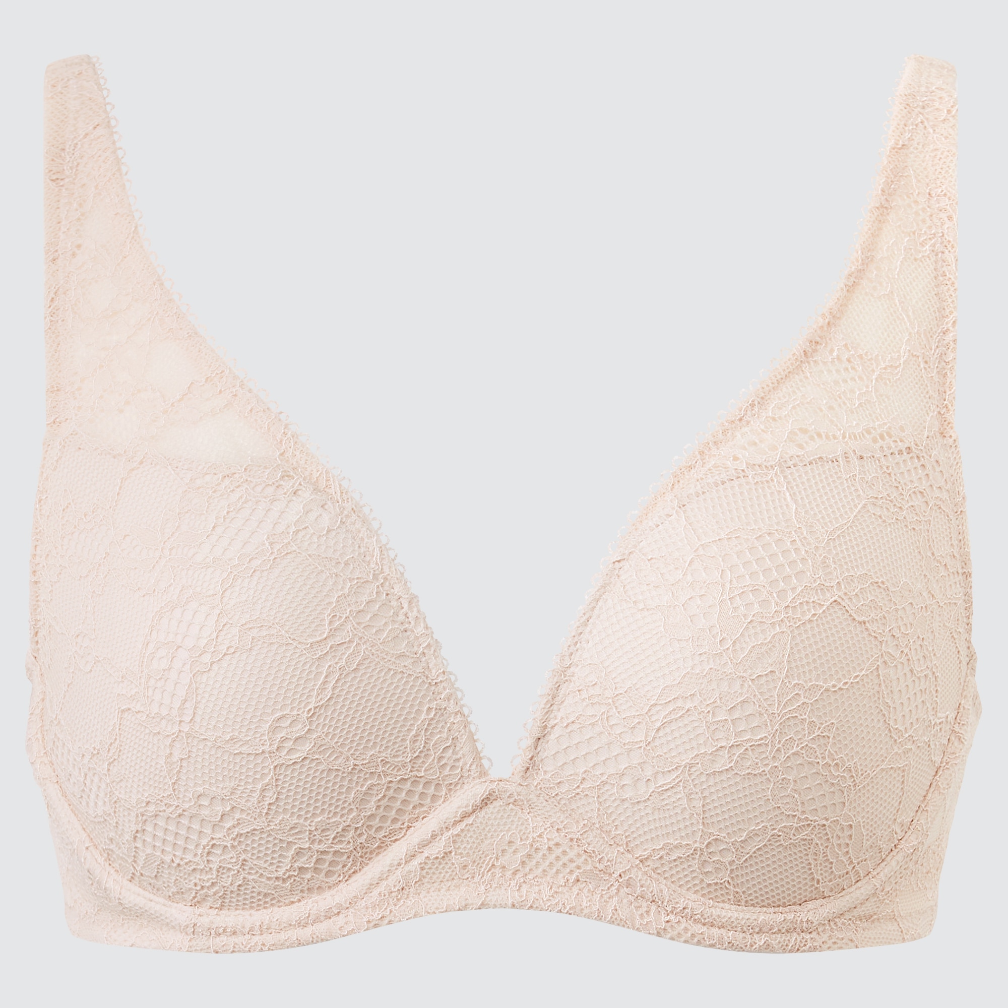 UNIQLO Wireless Bra (Plunging Relax, Lace) | StyleHint