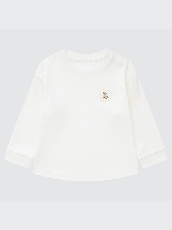Soft Touch Cotton Crew Neck Long-Sleeve T-Shirt