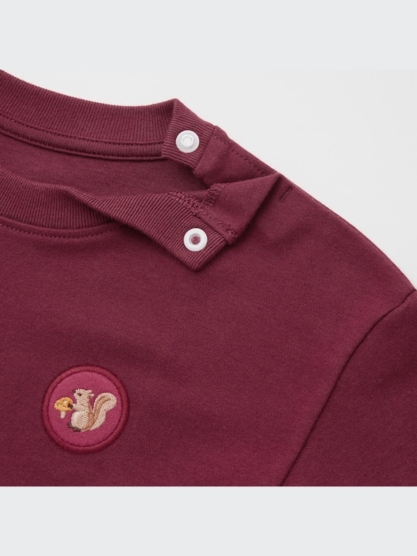 Soft Touch Cotton Crew Neck Long-Sleeve T-Shirt