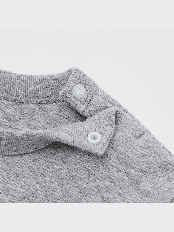 Quilted Long-Sleeve Pullover