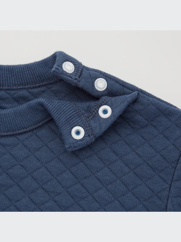 Quilted Long-Sleeve Pullover