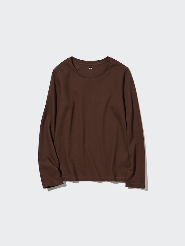 Smooth Stretch Cotton T-Shirt | Long-Sleeve
