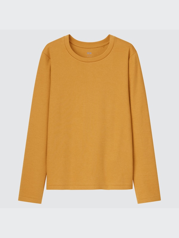 Smooth Stretch Cotton T-Shirt | Long-Sleeve