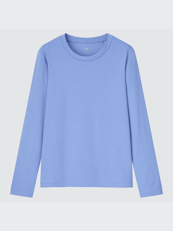 Smooth Stretch Cotton T-Shirt | Long-Sleeve