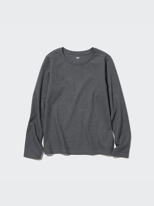 Smooth Stretch Cotton T-Shirt | Long-Sleeve