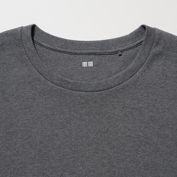 Smooth Stretch Cotton Crew Neck Long-Sleeve T-Shirt | UNIQLO US
