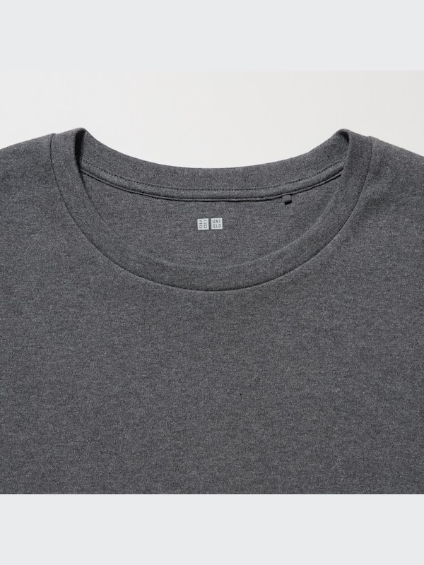 Smooth Stretch Cotton Crew Neck Long-Sleeve T-Shirt | UNIQLO US