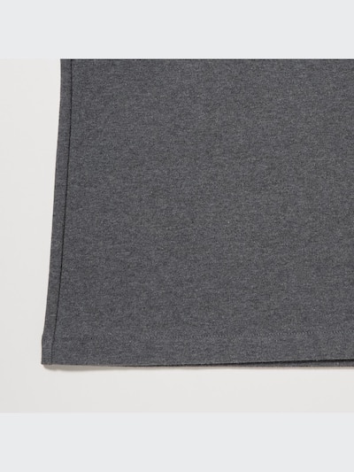 Smooth Stretch Cotton Crew Neck Long-Sleeve T-Shirt