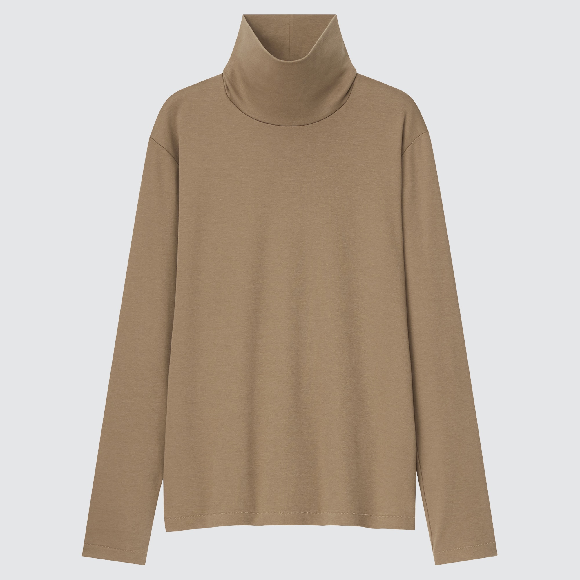 UNIQLO Smooth Stretch Cotton Turtleneck Long-Sleeve T-Shirt | StyleHint